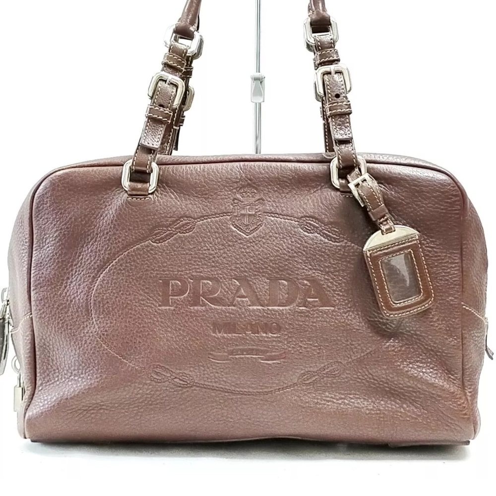 Prada Brown Leather Satchel